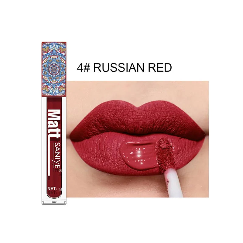 Matte Lip Gloss Set - Pink, Peach & Brown with Mica