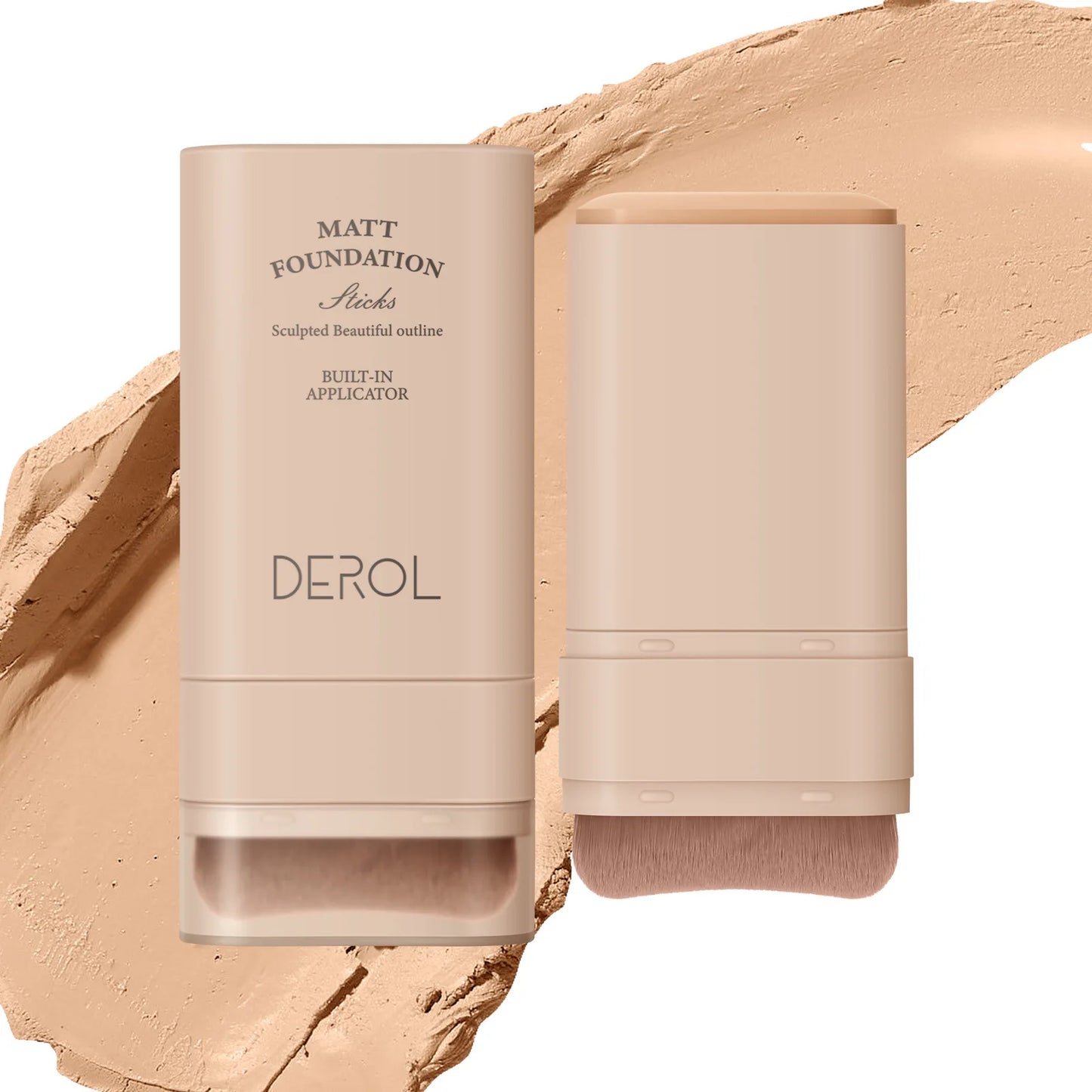 DEROL Eraser Foundation Stick with Makeup Brush
