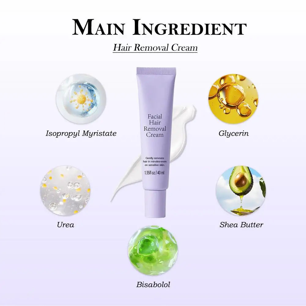 Painless Hair Removal Cream for Face